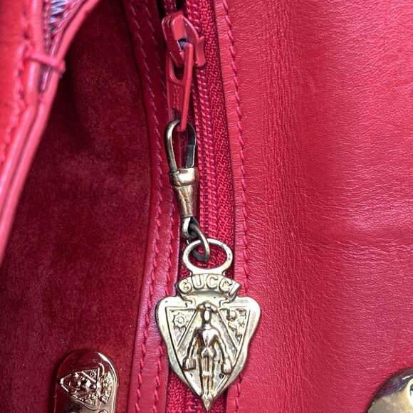 GUCCI Red Leather Bag - Picture 11 of 13